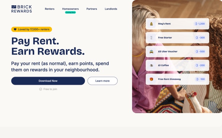 Brick Rewards app